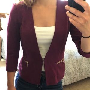 White House black market maroon blazer